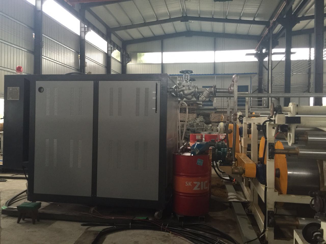 覆膜輥筒控溫機，輥筒導熱油加熱器